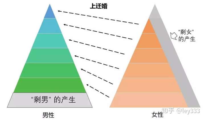 "剩女"可能出现在任何一个阶层,因为阶层每向上一级,人数就会锐减.