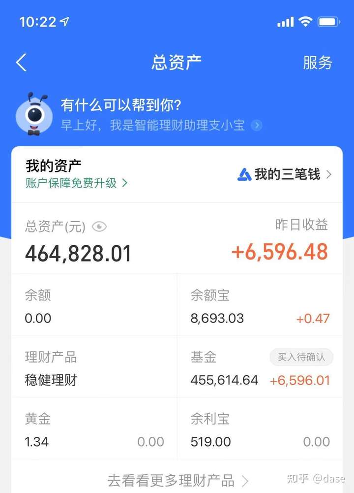 97的 支付宝基金40多万 ,股票里还有25w吧,现在差不多70多万,还有80w