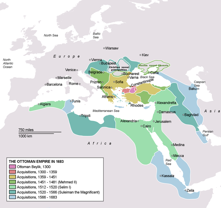 奥斯曼帝国于1683年