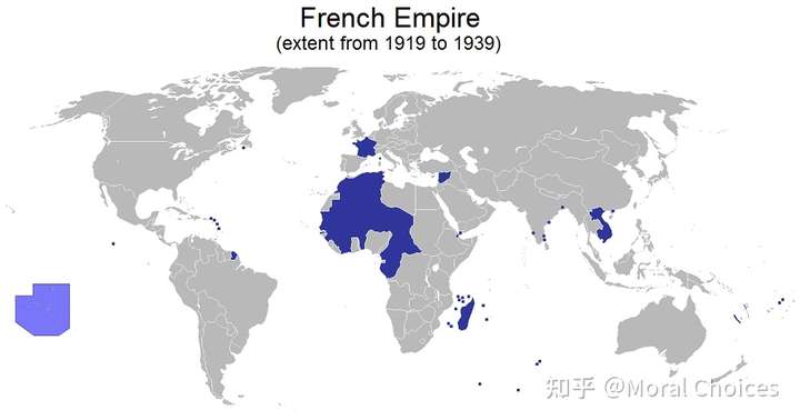 法兰西帝国的完全体, 包括了—— 法属北非,西非,赤道非洲