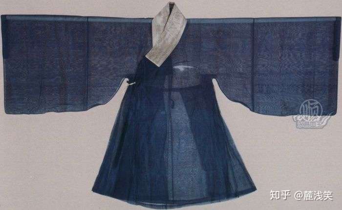 求版型正的汉服道袍和圆领袍的平铺图