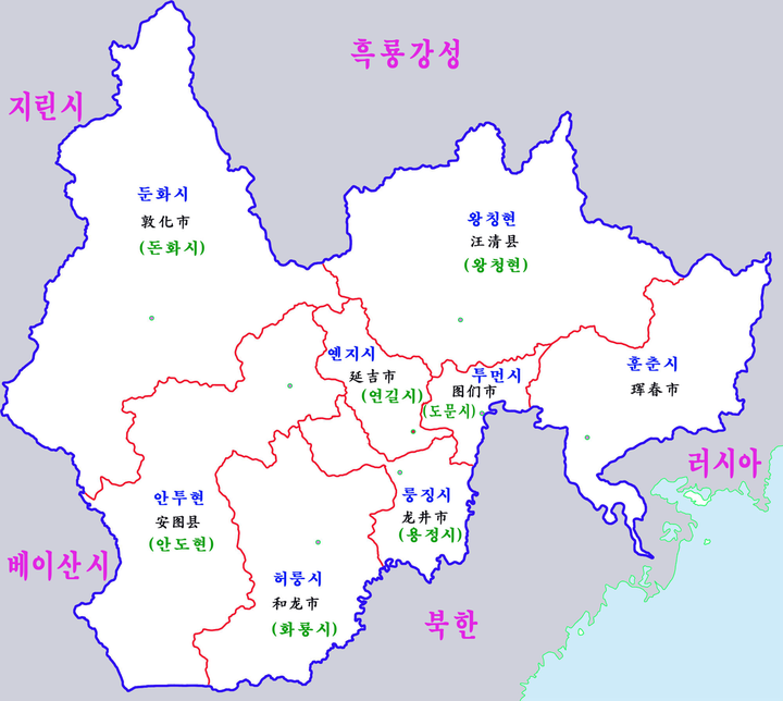 之前看新闻 说不出国在延边吃韩国料理 具体是指哪个城市啊?