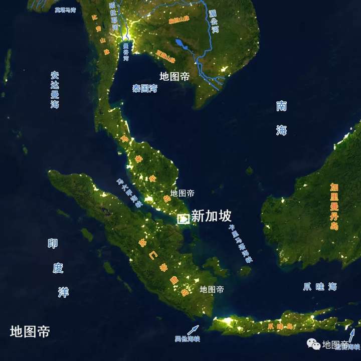 马六甲海峡那么长,涉及到马来西亚和印尼多个地方,为什么是新加坡繁荣