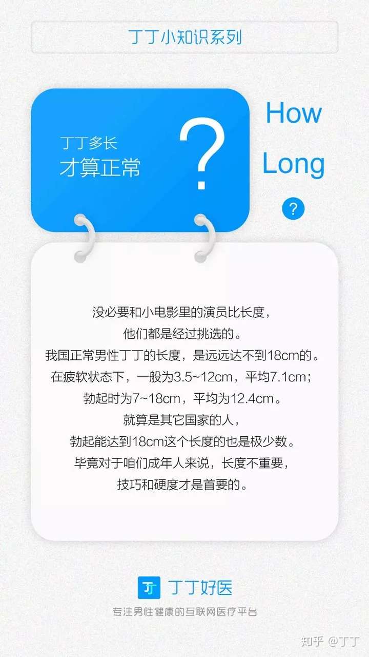 那么丁丁到底要多长才算正常呢?