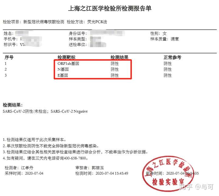 新冠病毒核酸检测全国的测试项目都一样吗?两个项目具体叫什么?