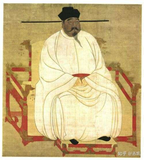 (宋太祖赵匡胤画像) (宋徽宗赵佶画像)