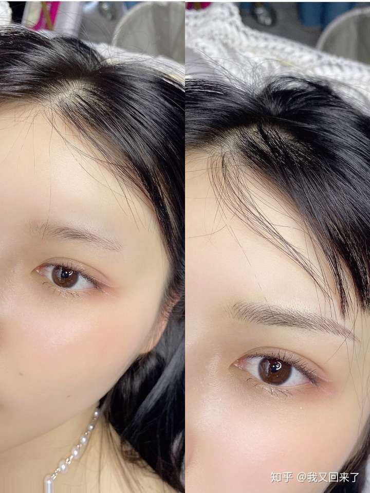 我觉得还是很有必要的. 纹眉前和纹眉后的对比.