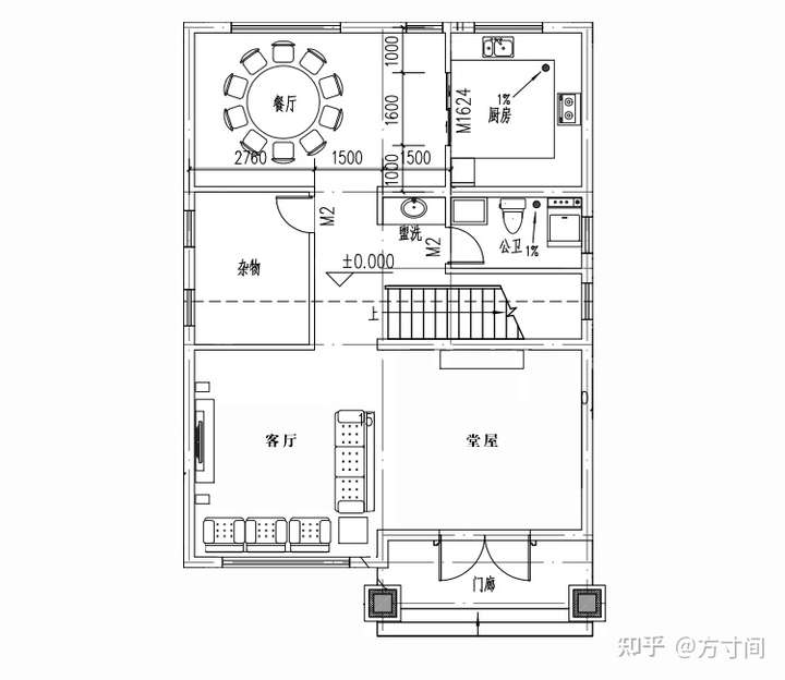 农村自建房开间8米,进深12米,怎么设计?