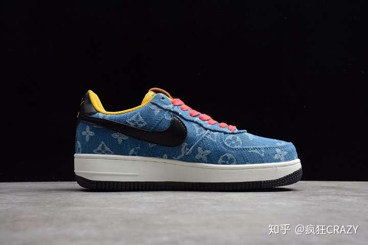 耐克空军丹宁牛仔lvnikeairforce1af1李维斯系列运动鞋莆田鞋