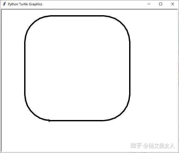 python turtle怎么画圆角矩形?