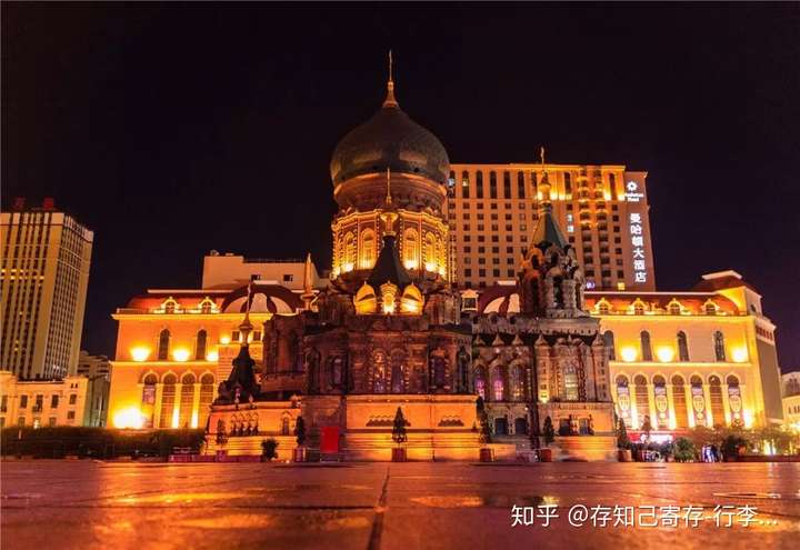 索菲亚大教堂的美丽夜景