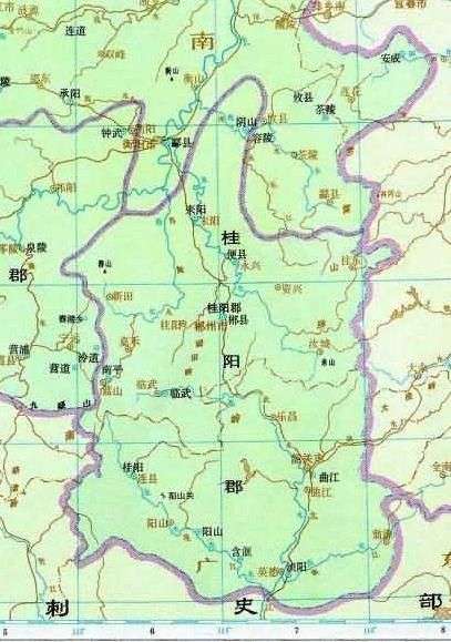 西汉桂阳郡地图