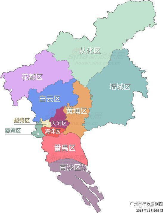 创新发展先行区和品质城市示范区;番禺在广州的中南部,中等发达程度
