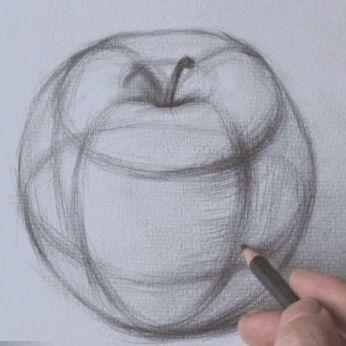 素描入门苹果的结构素描