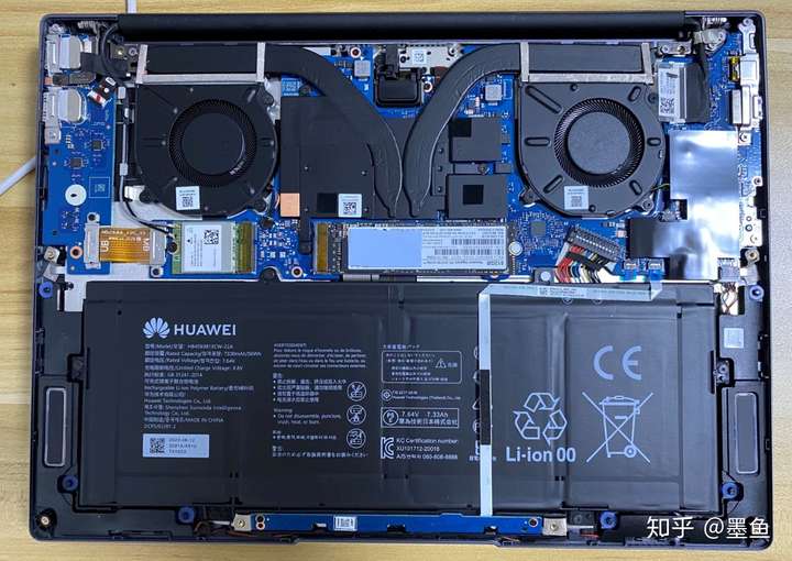 华为matebook14 amd 拆机