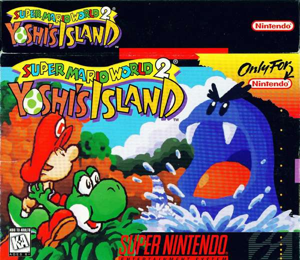 super mario world   : yoshi&#39;s island snes美版封面