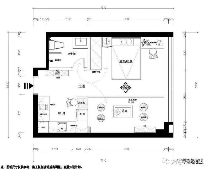 40平正方形户型怎么布置