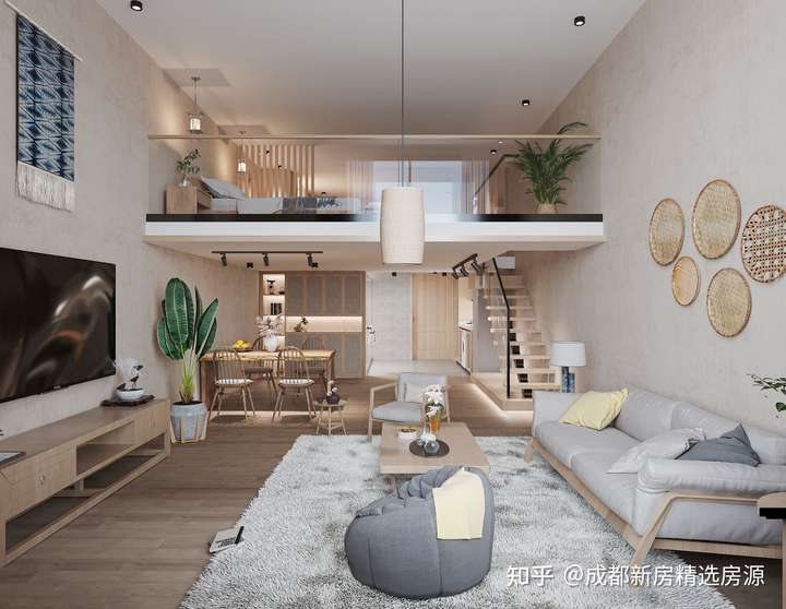 50平米2居loft,35平米loft装修效果图 回报率也比较可观,金牛区保利的loft单价才一万2还带精装,锦江区的人