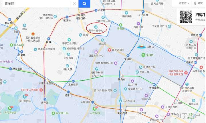 其实成都市中心还有一块飞地.