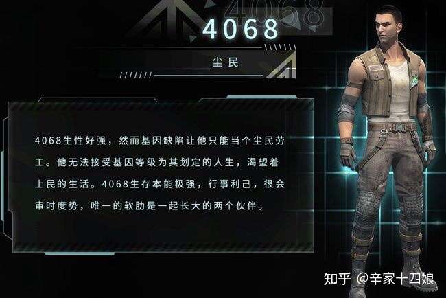 如何评价灵笼尘民4068这个角色