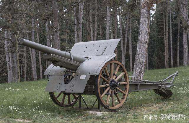 意大利炮的原型:法国造m1897型75毫米速射炮.