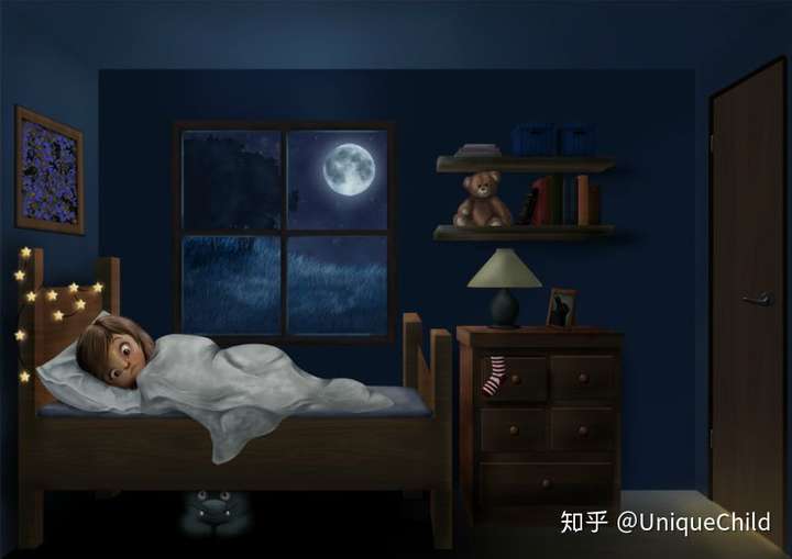 孩子怕黑晚上不敢自己一个人睡觉怎么办?