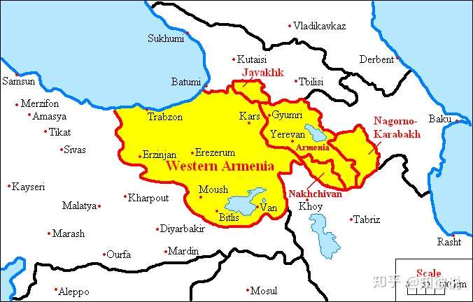 按土耳其和亚美尼亚地图位置来看,土耳其是否对觊觎亚美尼亚的领土?