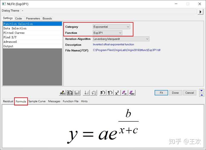 你的函数可以选择 origin 自带的 exponential functions 中的 exp3