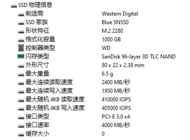 如何评价西部数据sn550固态硬盘