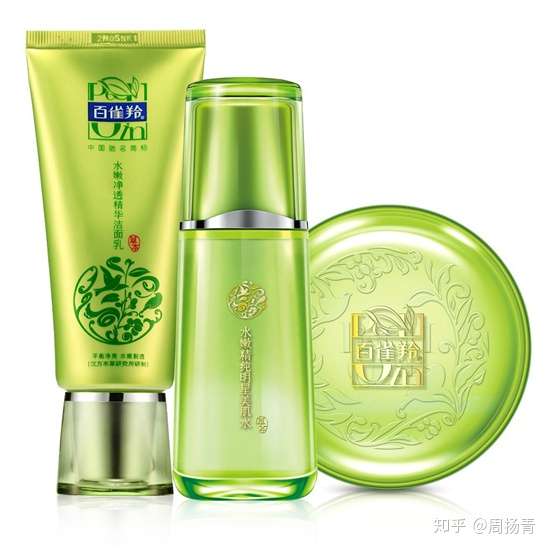 植物草本  百雀羚是很目前广告做的比较好,同时口碑也比较好的品牌,以