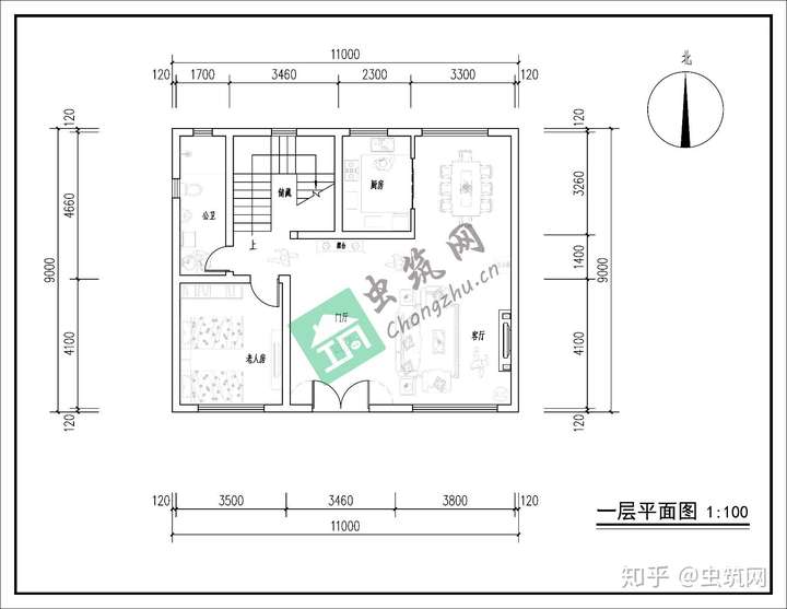 长辈在老家建房,长九米宽八米,两层,可以怎么建呢?