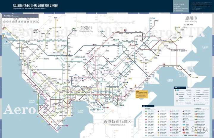 2040年深圳的地铁线
