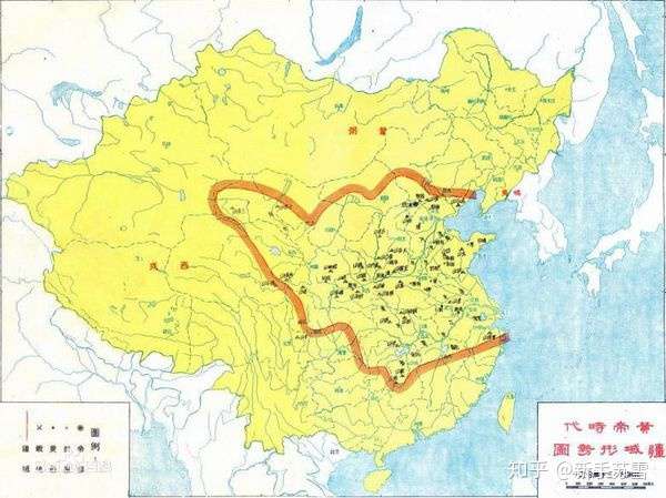 此图仅代表当时华夏文明活动范围,并非黄帝时期实际控制区