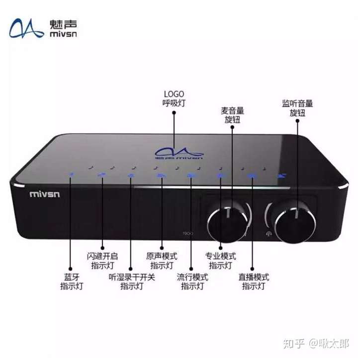 魅声t9-5专业录音麦克风(带t900声卡)