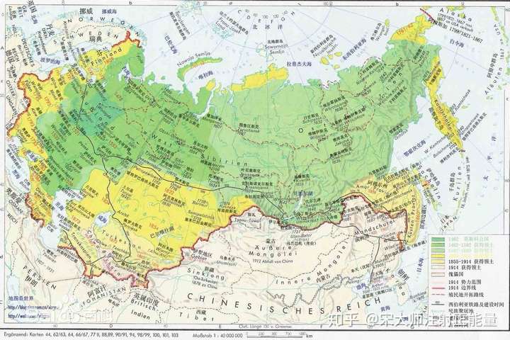 沙俄版图(1914)