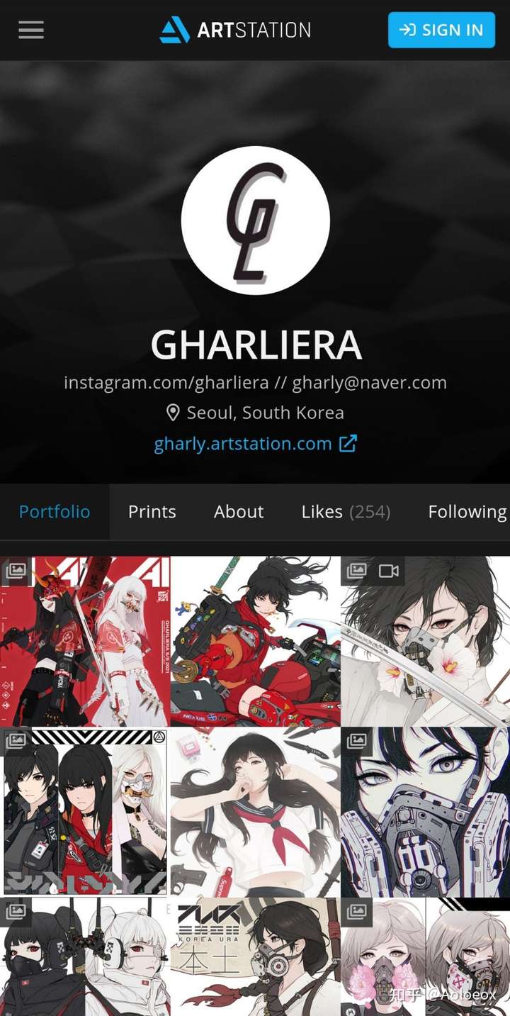 这是韩国一位网名为"gharliera"的画师作品 个人作品主页:https://g