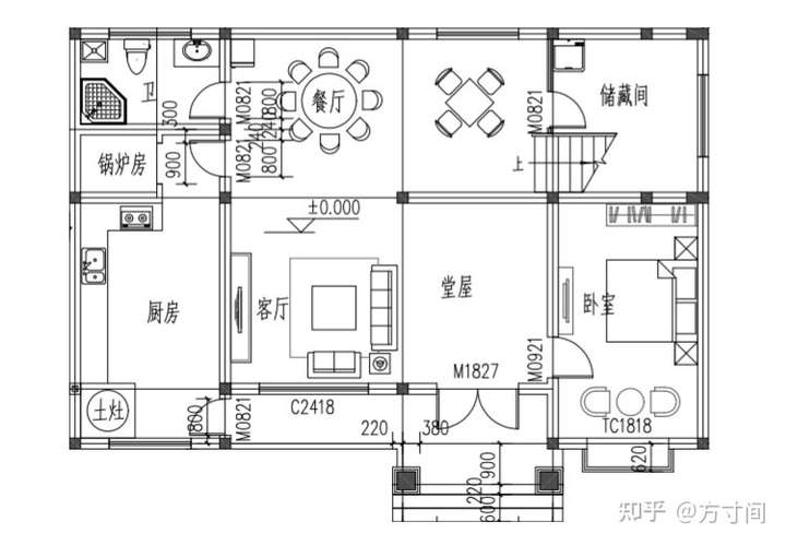 农村自建房十二米乘以十三米进深,布局怎么设计合理?