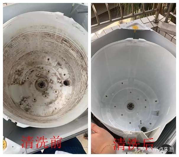 小哥正在拆卸洗衣机内筒.