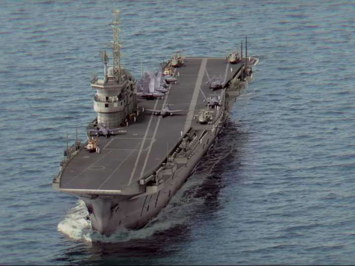 印度海军的维克兰特号航空母舰.