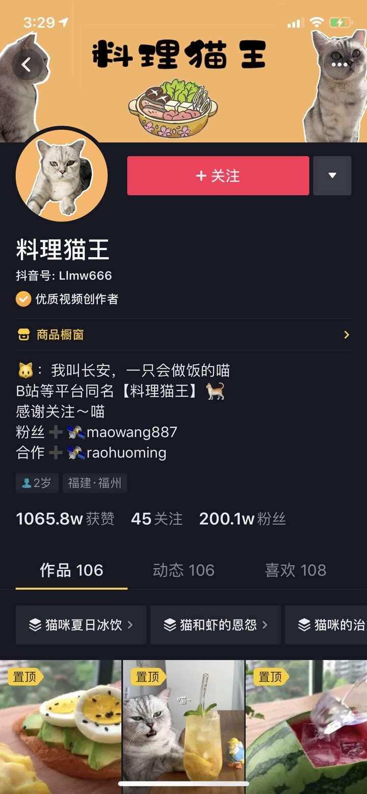 料理猫王,微信视频号同名