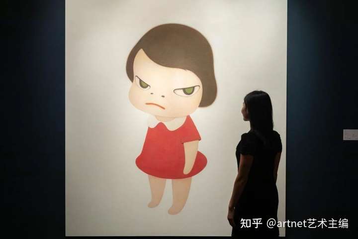 这幅画是日本最著名艺术家奈良美智于2000年创作的.