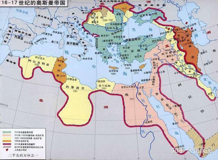 (16-17世纪的奥斯曼帝国版图)