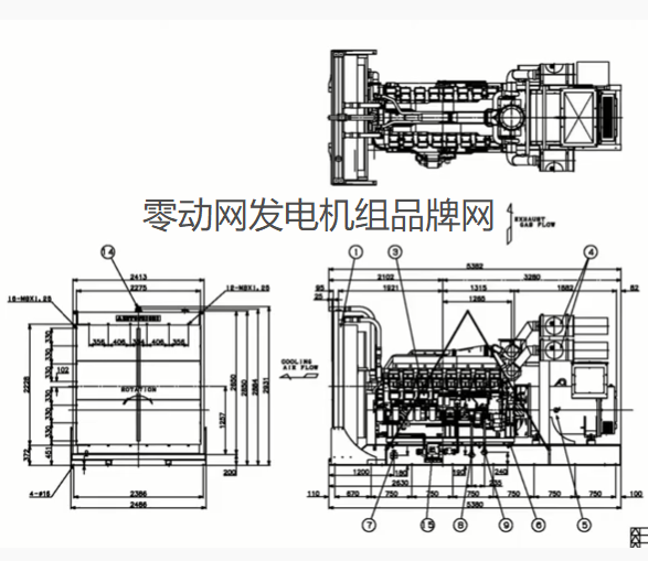 开架式上海三菱柴油发电机组厂家产品参数表说明