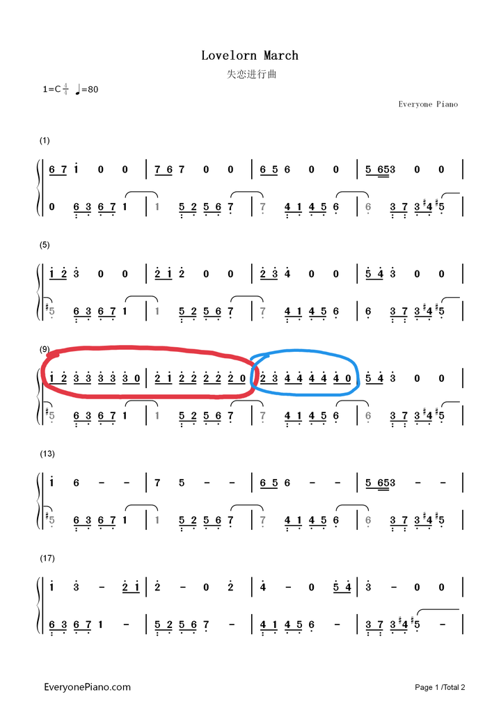 求助 简谱大概是1234444323333212222是什么曲目自己找了半天都没找到
