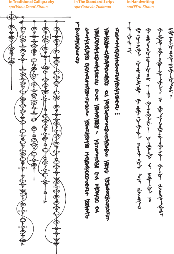 高立克瓦肯文(golic vulcan script)用于书写高立克瓦肯语(golic