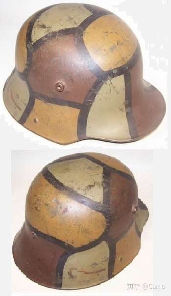 一战德国钢盔迷彩伪装1