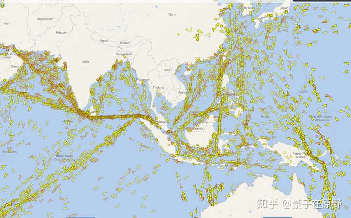 实时船舶动态.大部分亚洲好望角航线船只仍然会选择马六甲