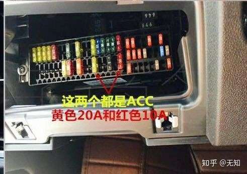 18年熠动版速腾保险盒acc插口在什么位置