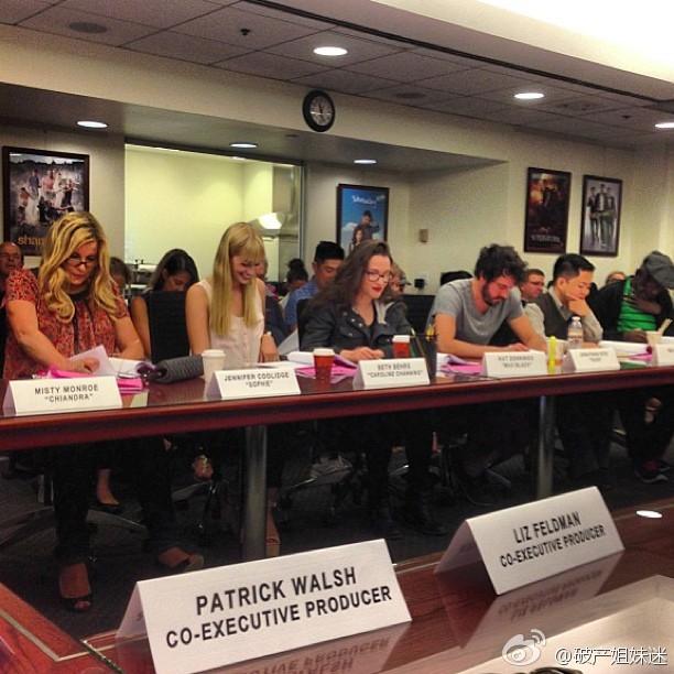 看好多花絮中,国外电视剧拍摄前都会组织剧本