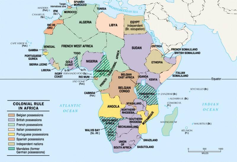 殖民地分区域进行管理,黑非洲的法国殖民地主要分两块,一块是法属西非